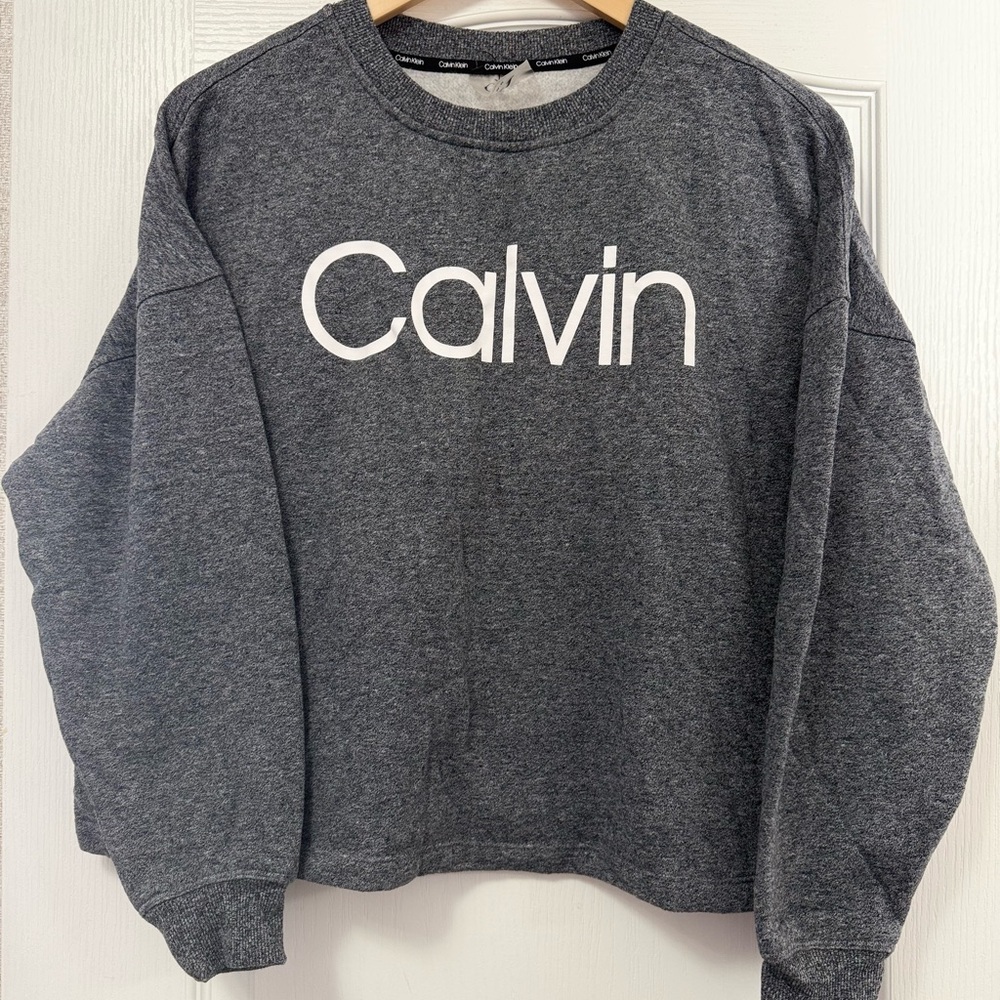 Calvin Klein Womens Gray Sweater